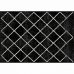 Koberec MATES TYP 1 57x90 cm - černá/bílá/vzor