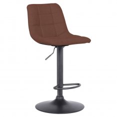 Barová židle LAHELA - hnědá/černá