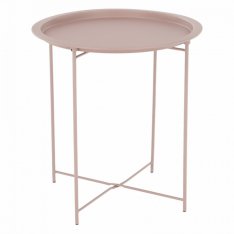 Příruční stolek s odnímatelným tácem RENDER - nude růžový