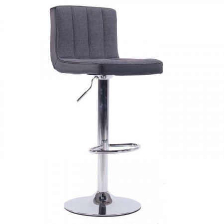 Barová židle HILDA - šedá / černá