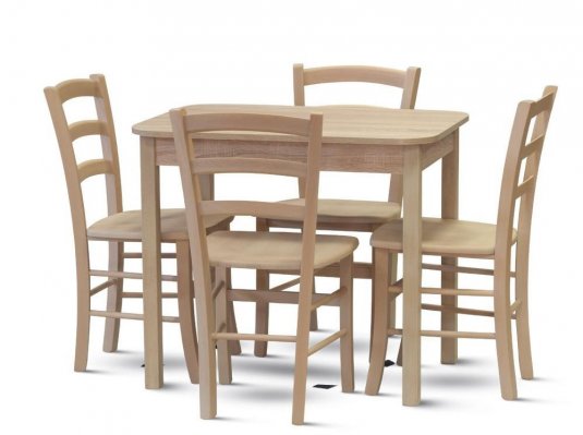 Dřevěná židle Paysane masiv Dub sonoma