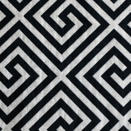 Koberec MOTIVE, 80x200 - černo-bílý vzor