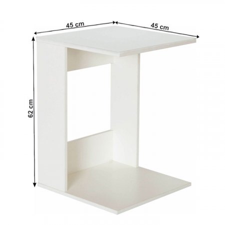 Příruční stolek ZENOR - bílé provedení