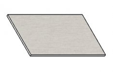 Kuchyňská pracovní deska 80 cm – aluminium mat