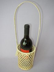 Bambusový košík na 1 láhev