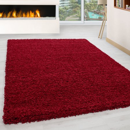 Kusový koberec Life Shaggy 1500 – červená 100x200 cm