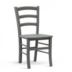 Dřevěná židle Paysane COLOR - masiv grigio