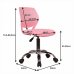 Dětská otočná židle SELVA, růžová/chrom