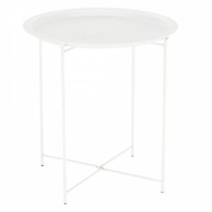 Příruční stolek s odnímatelným tácem RENDER - bílý