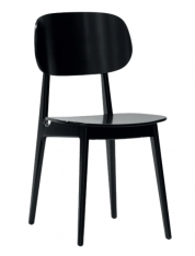 Jídelní židle Bunny masiv - černá