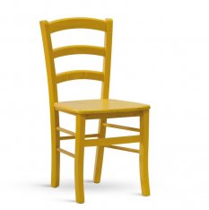 Dřevěná židle Paysane COLOR - masiv giallo