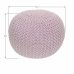 Pletený taburet GOBI TYP 1 - pudrová růžová bavlna