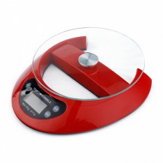Digitální kuchyňská váha TEMPO-KONDELA GELSA - červená