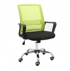 Kancelářská židle APOLO - síťovina zelená / látka černá