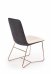 Jídelní židle K390 - krémová/zlatorůžová