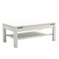 Konferenční stolek ADONIS AS 96 - bílý vysoký lesk - II. jakost
