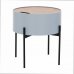Příruční stolek MOSAI - šedá / přírodní / černá