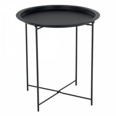 Příruční stolek s odnímatelným tácem RENDER - černý