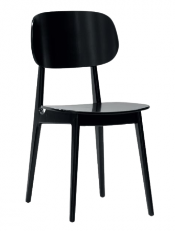 Jídelní židle Bunny masiv - černá