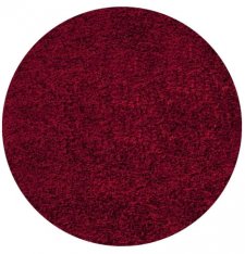 Kusový koberec Life Shaggy 1500 red kruh 200x200 (průměr) kruh