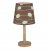 Stolní lampa QENNY TYP 6 - dřevo / látka vzor listy