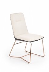 Jídelní židle K390 - krémová/zlatorůžová