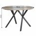 Jídelní stůl AKTON - dub šedý/černá