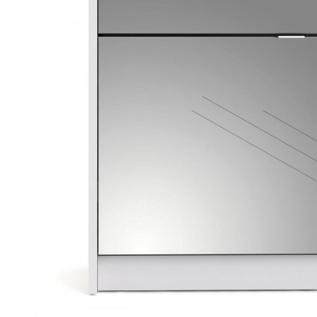 Botník Flap 010 4KL bílá/zrcadlo