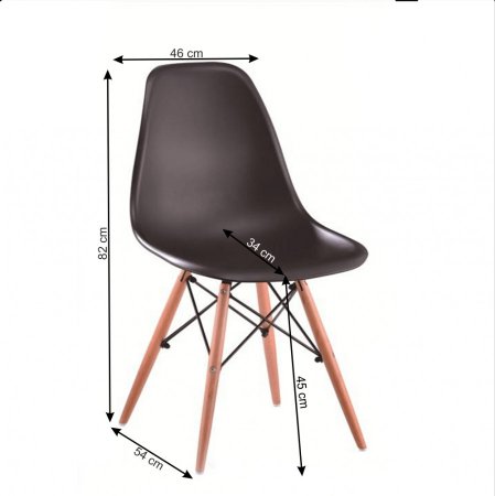 Židle CINKLA 3 NEW - černá/buk