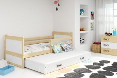 Dětská postel Riky II 90x200 - borovice/bílá
